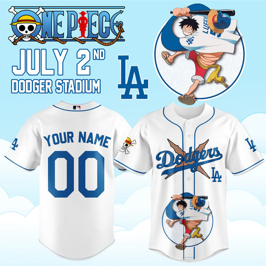 ONE PIECE Night with the Los Angeles Dogger 2026 Jersey 1 (Custom Name & Number)