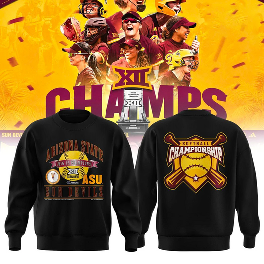 .Arizona State Sun Devils 2026 Softball Tournament Champions Sweater
