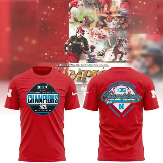 Nebraska Huskers Softball Tournament Champions shirt