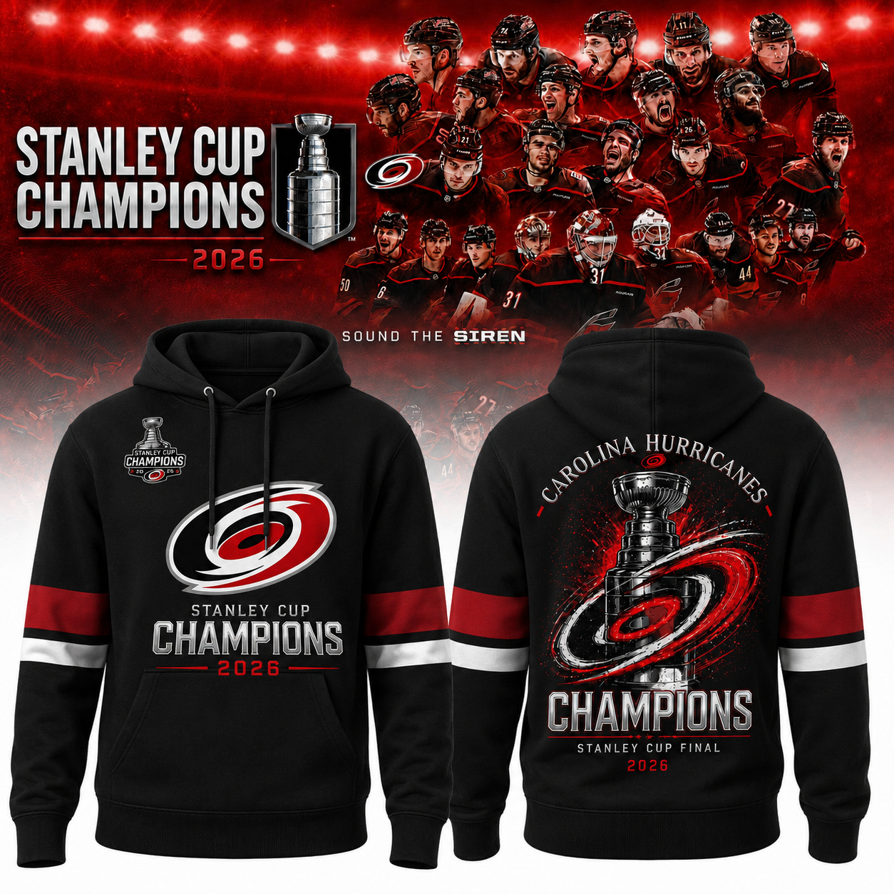 Champions CANIACS 2026 Stanley Cup Edition Hoodie