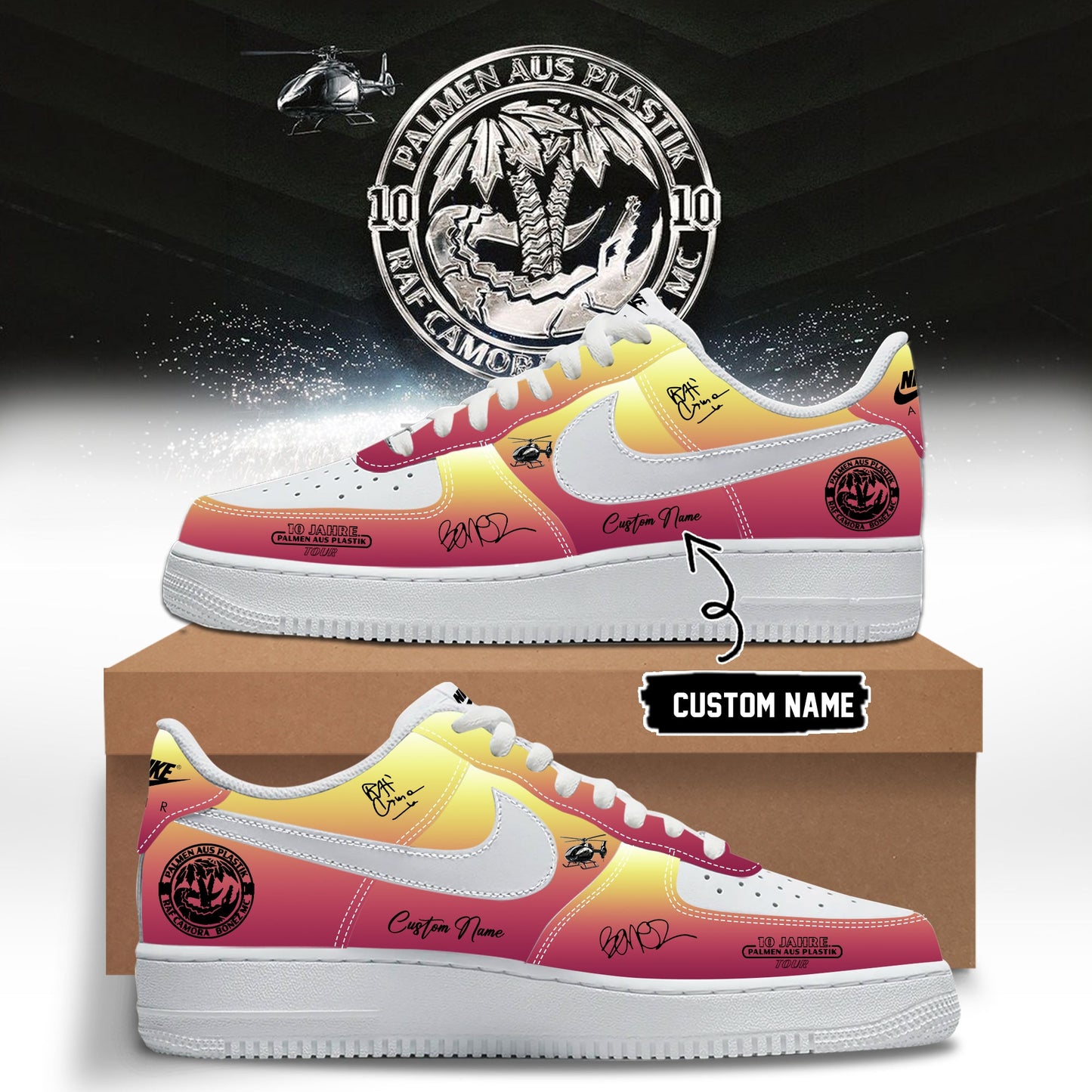 __RAF Camora & Bonez MC “10 Jahre Palmen aus Plastik Tour” . Limited Edition Signature Shoes 5