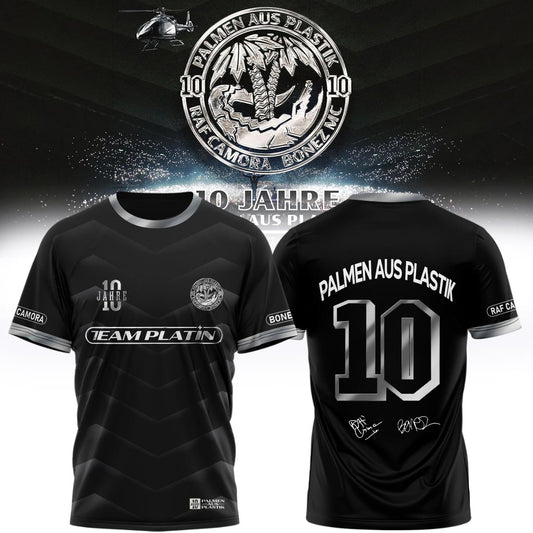 __RAF Camora & Bonez MC “10 Jahre Palmen aus Plastik Tour” . Limited Edition Signature T shirt