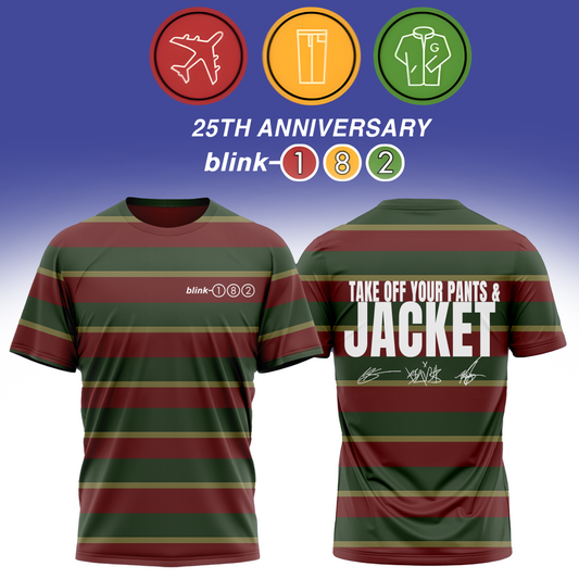 ,Blink-182 Anniversary Collection -Limited Edition Signature T shirt