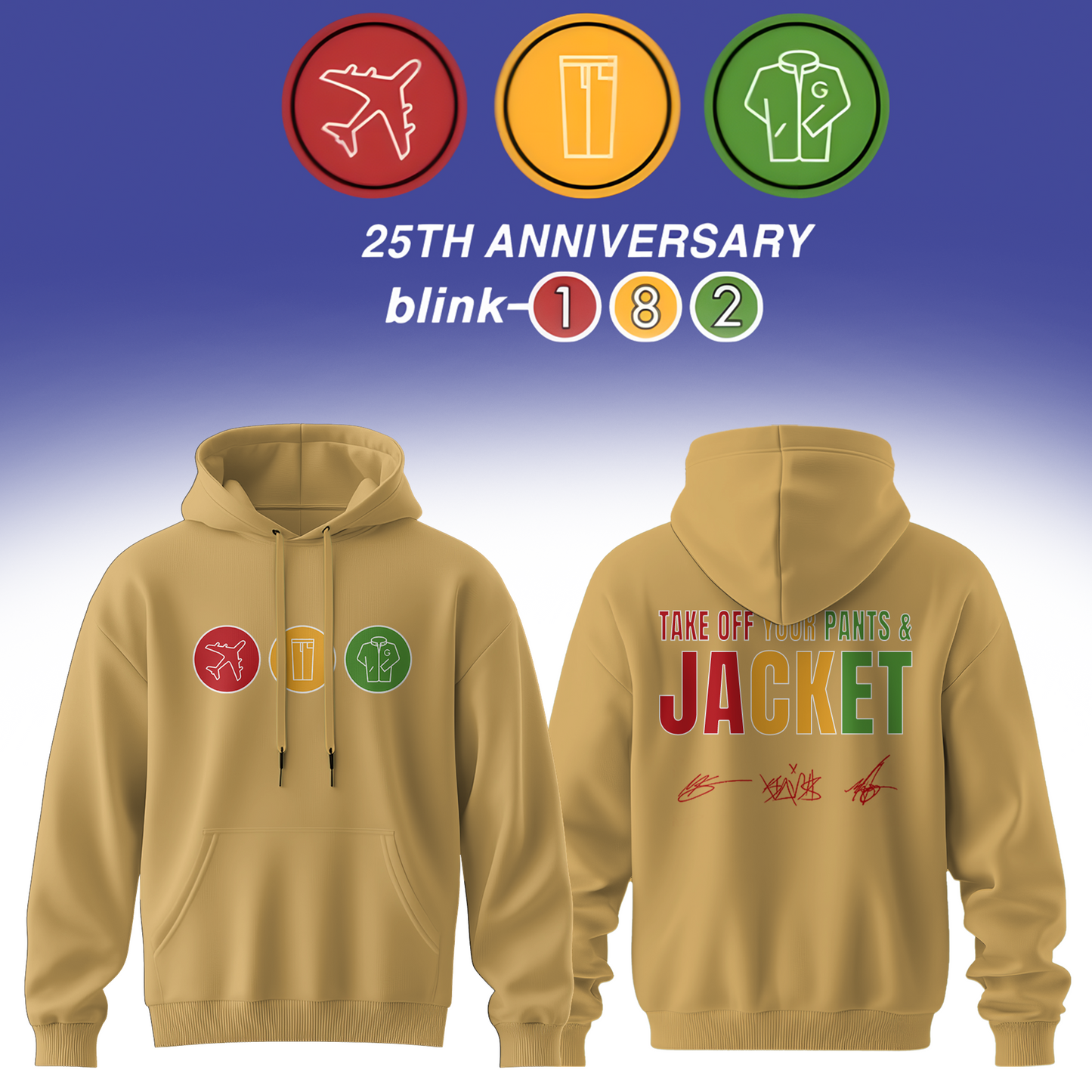 ,,Blink-182 Anniversary Collection -Limited Edition Signature Hoodie