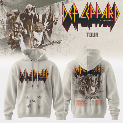.Def Leppard Live 2026 Limited Edition Signature – Hoodie