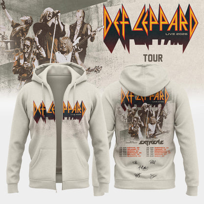 ..Def Leppard Live 2026 Limited Edition Signature – Zip Hoodie