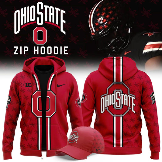Premium Ohio State Buckeyes ZIP Hoodie 2026 Season