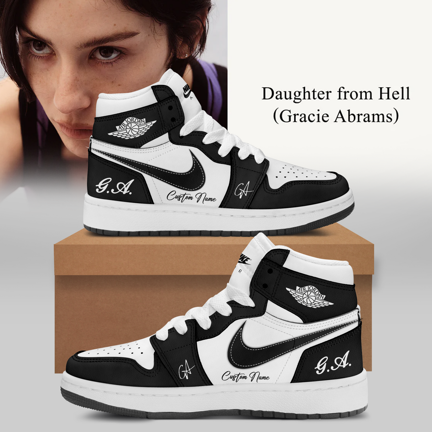 Gracie Abrams Daughter from Hell Signed Shoes