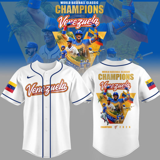 Venezuela 2026 World Baseball Classic Champions Limited Edition Jersey