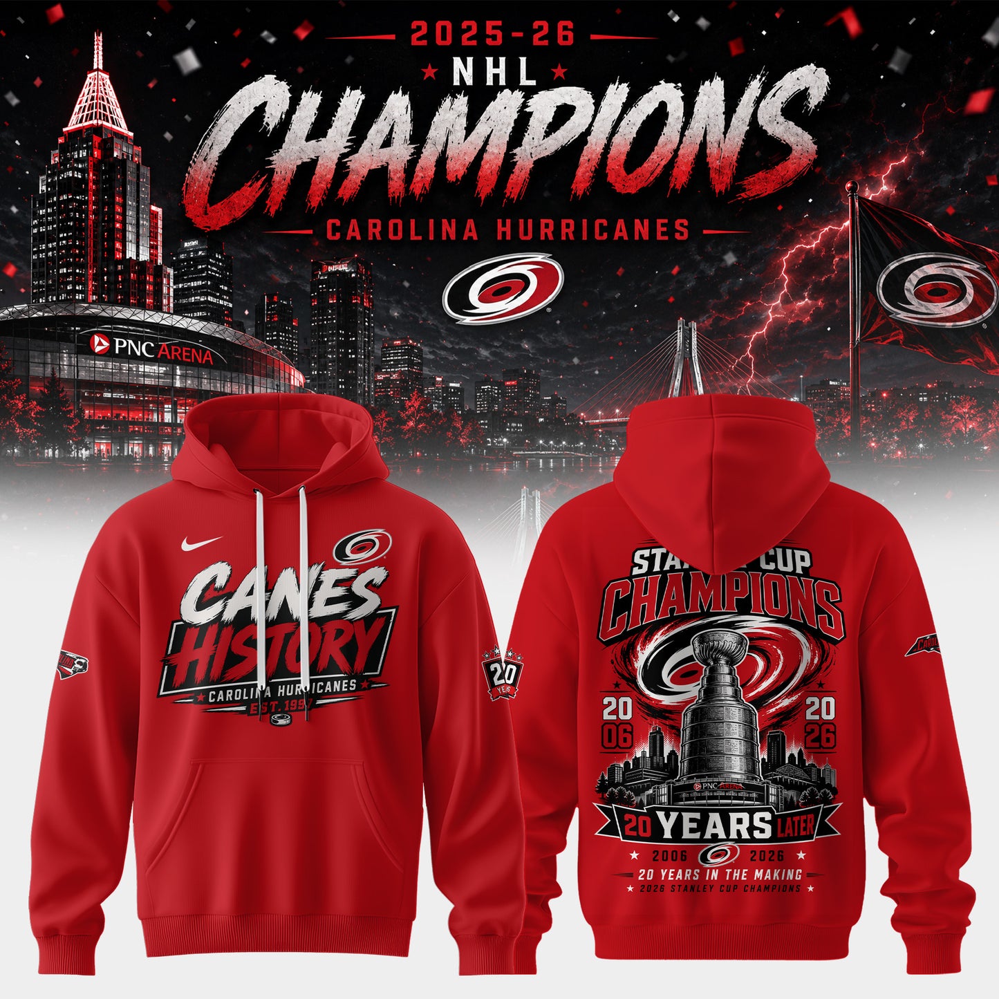 Champions CANIACS 2026 Stanley Cup Edition Hoodie