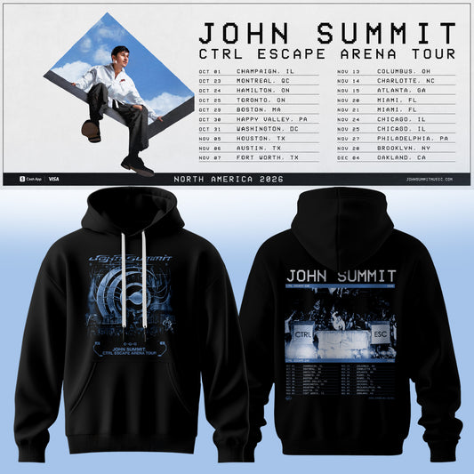 John Summit – CTRL ESCAPE Arena Tour 2026 Hoodie Are Here