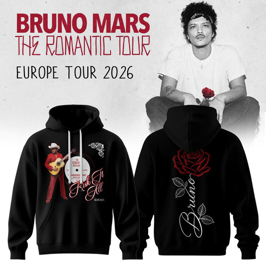 _Bruno Mars – The Romantic Tour US & UK 2026 Limited Hoodie