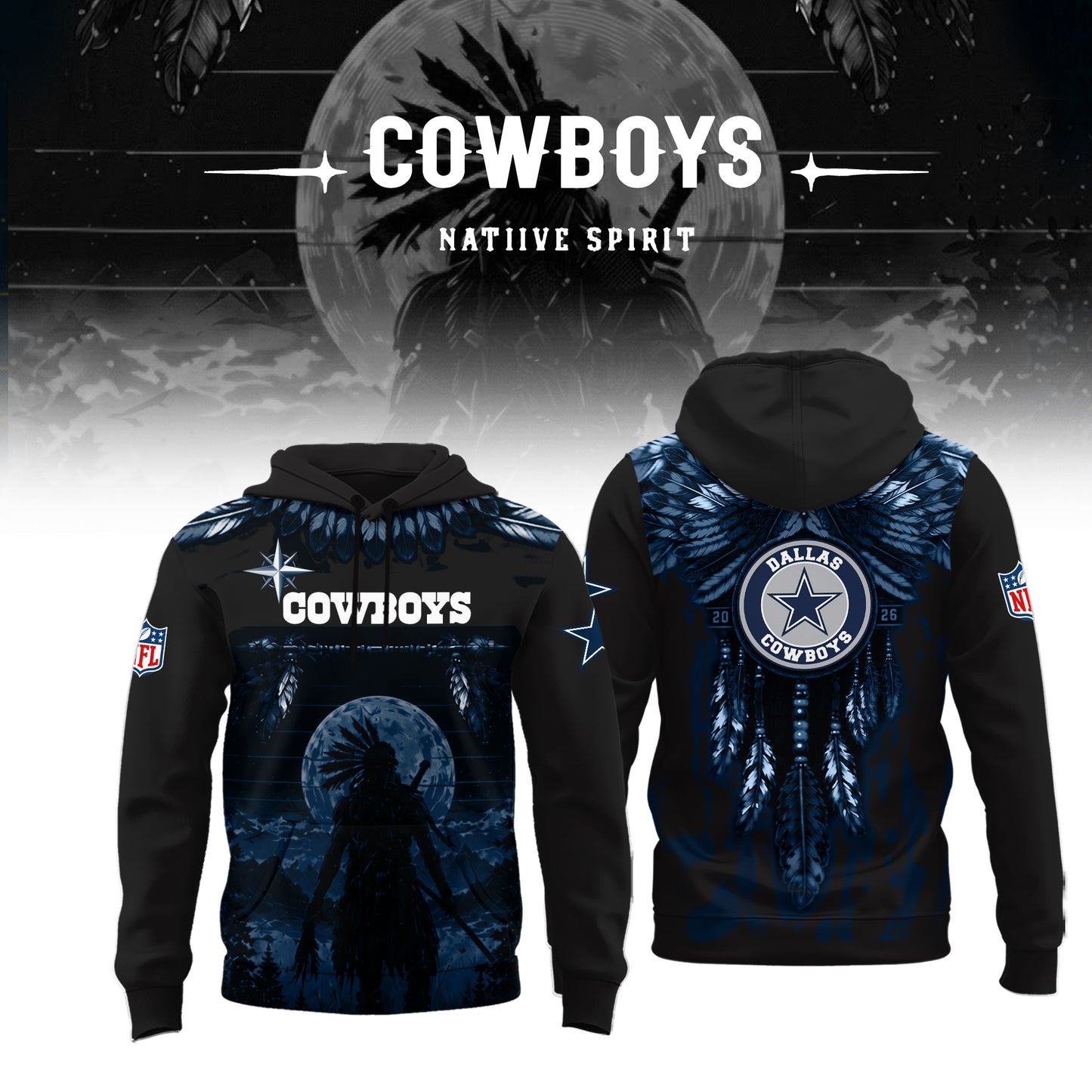 Limited Editon Dallas Cowboys Native Spirit Heritage 2026 Shirt