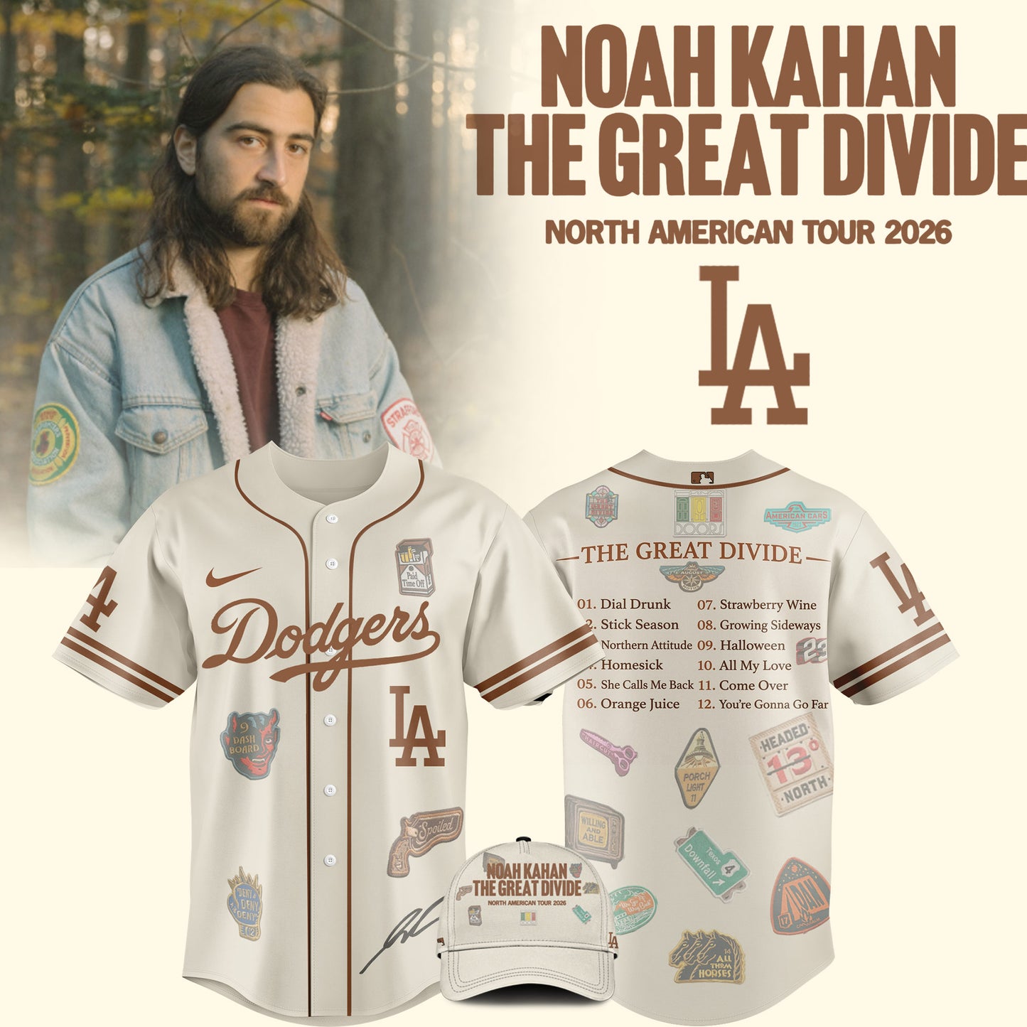 Baseball x Noah Kahan Tour 2026 Jersey Limited Edition V2
