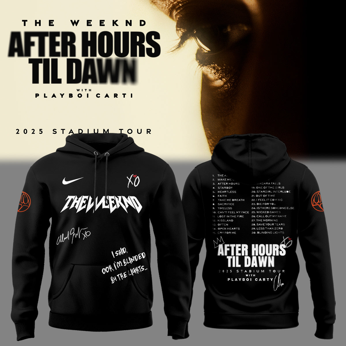 TW _ After Hours Till Dawn Tour Hoodie