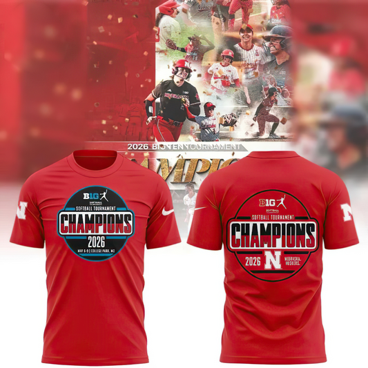 Nebraska Huskers Softball Tournament Champions shirt
