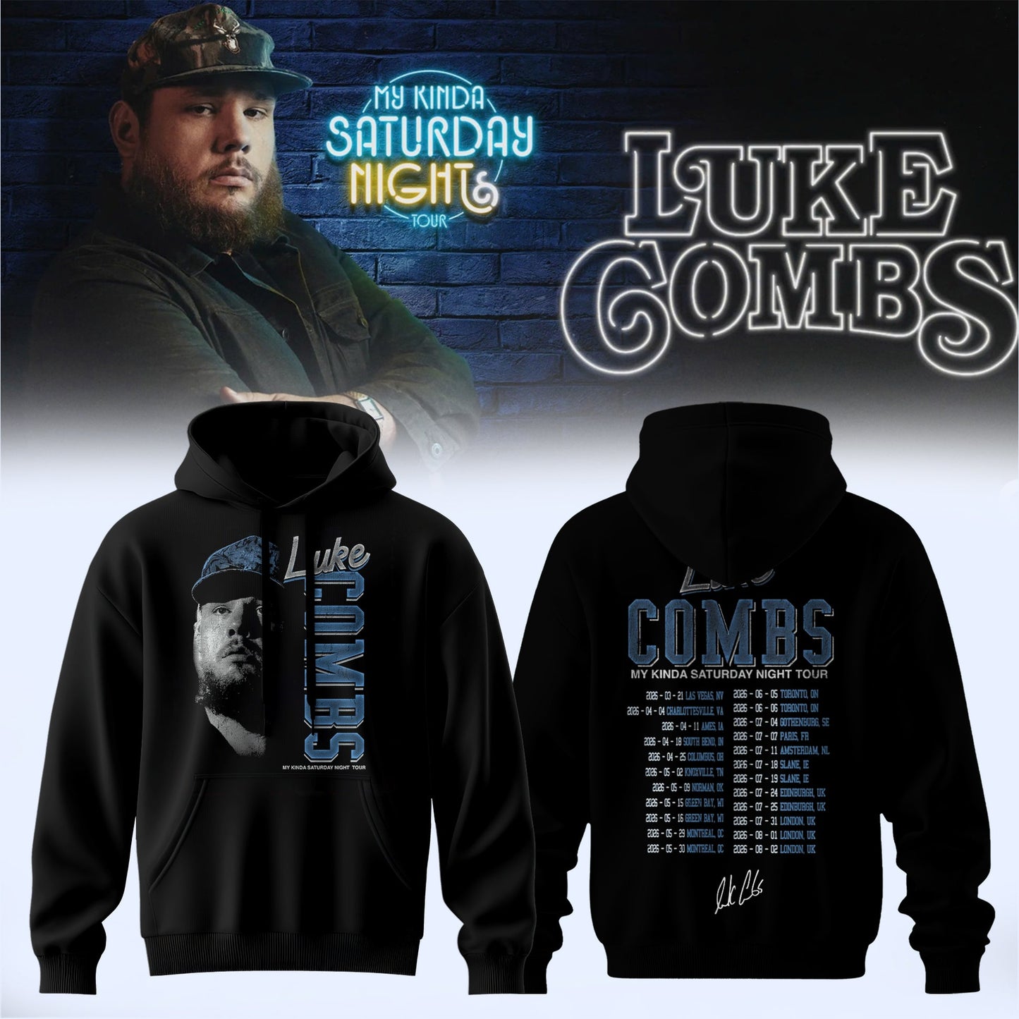 LC ”My Kinda Saturday Night Tour 2026” Limited Edition Signature – Hoodie
