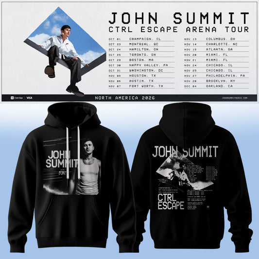 .John Summit – CTRL ESCAPE Arena Tour 2026 Hoodie Are Here