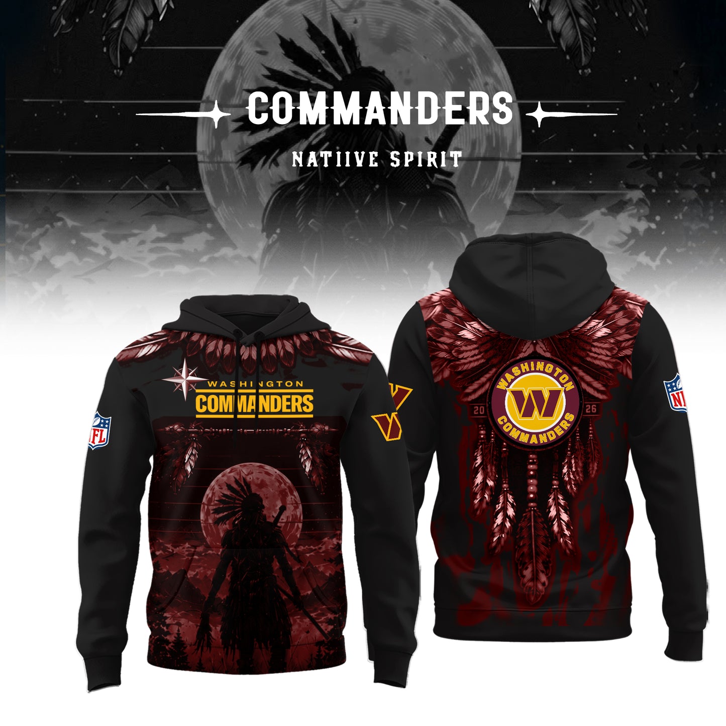 Limited Editon Washington Commanders Native Spirit Heritage 2026 Shirt