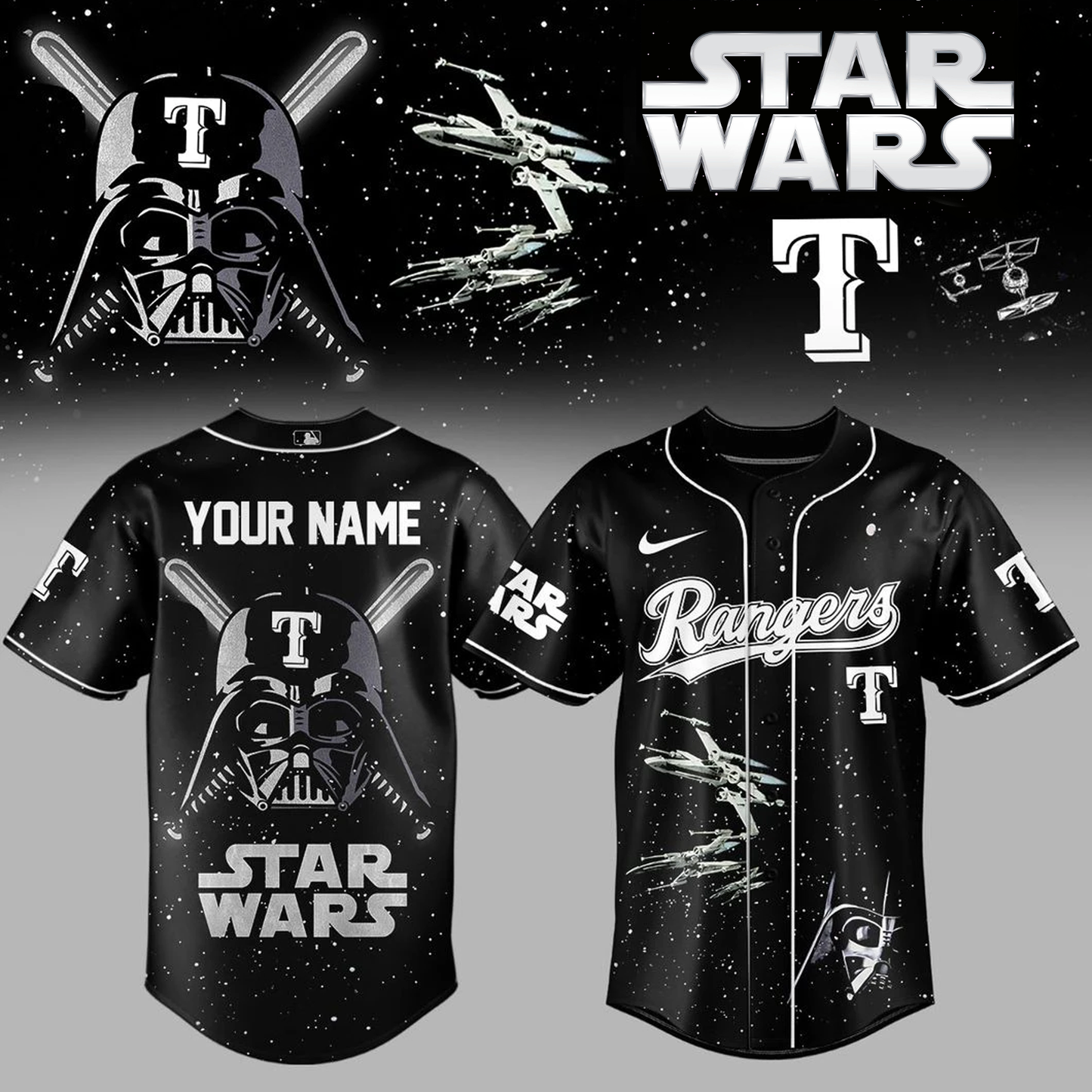 _.Star Wars Edition Baseball Jersey