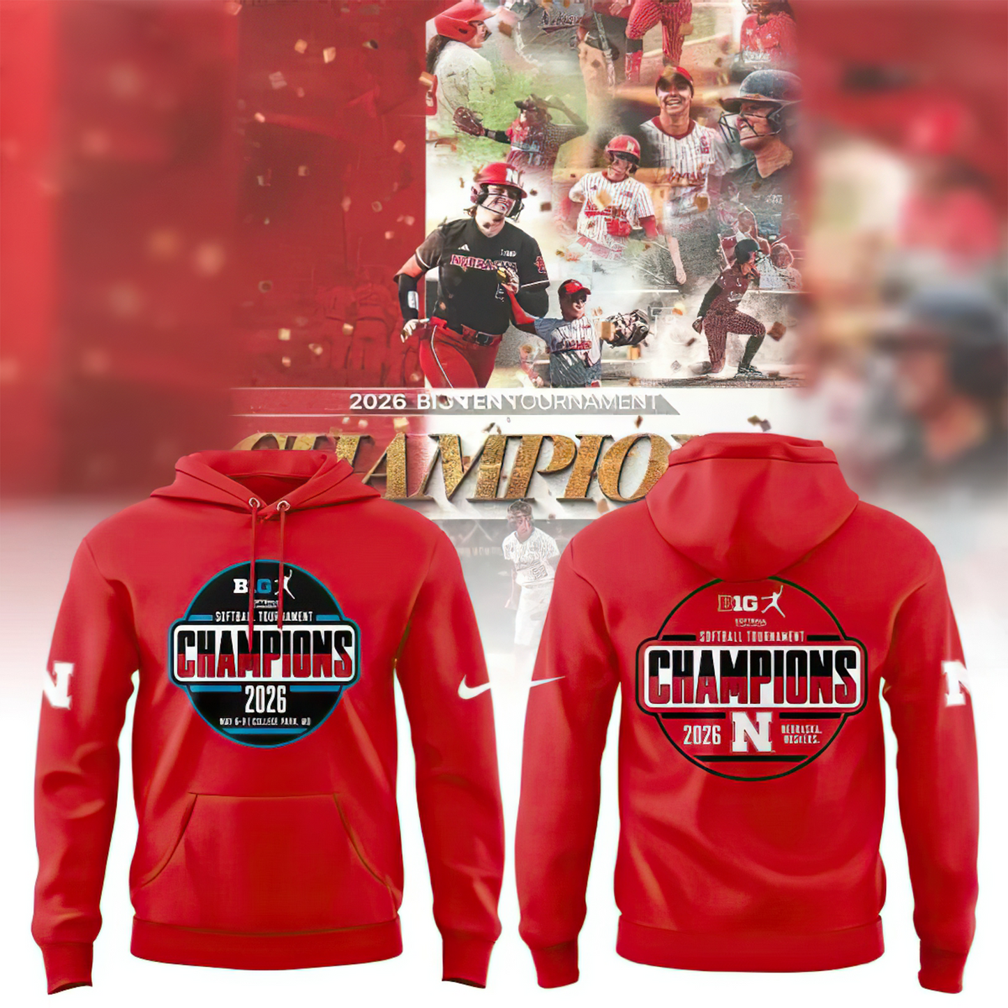 Nebraska Huskers Softball Tournament Champions shirt