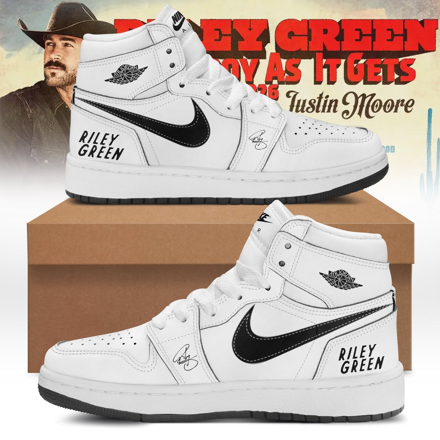 Air Jordan 1: Riley Green’s Cowboy As It Gets Tour 2026