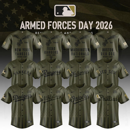 ALL TEAM Armed Forces Day Appreciation Night 2026 Edition Baseball Jersey