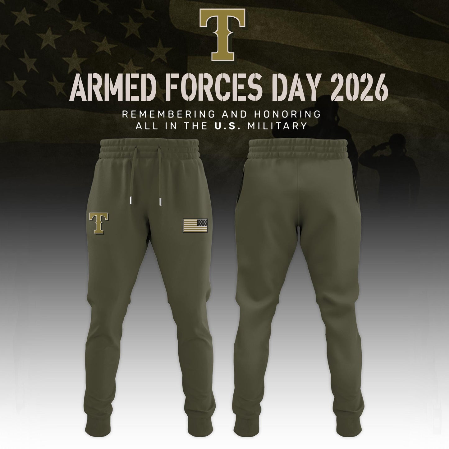 ALL TEAM Armed Forces Day Appreciation Night 2026 Edition Baseball Jersey