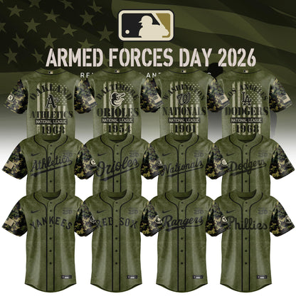 ALL TEAM Armed Forces Day Appreciation Night 2026 Edition Baseball Jersey