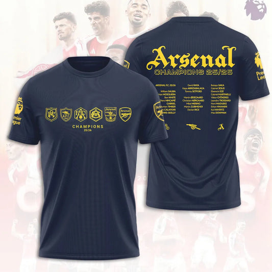 Arsenal F.C Premier League champions 25/26 T-SHIRT