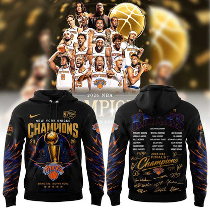 . NY Knicks Just Won 2026  Finals Champions Hoodie V2