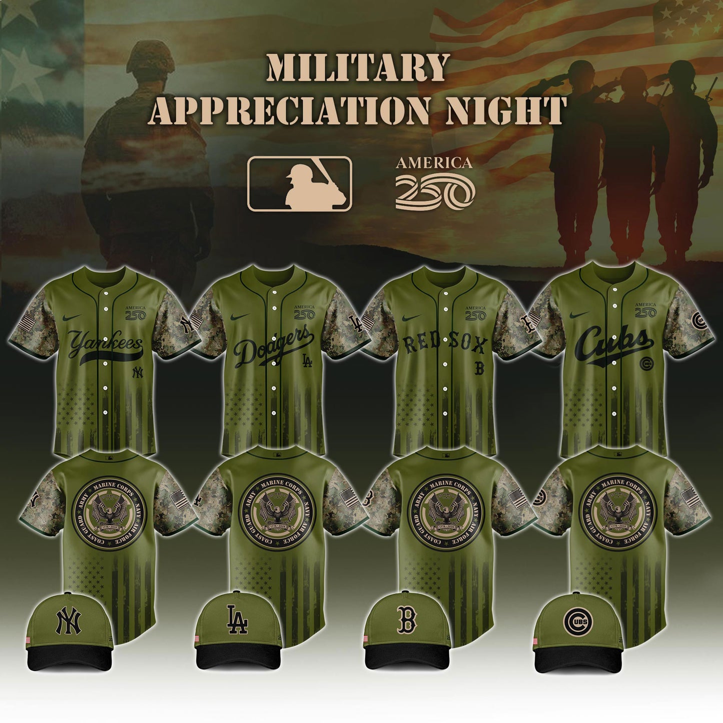 _All Team x Military Appreciation 250 America Jersey Limited Edition 2026 V2