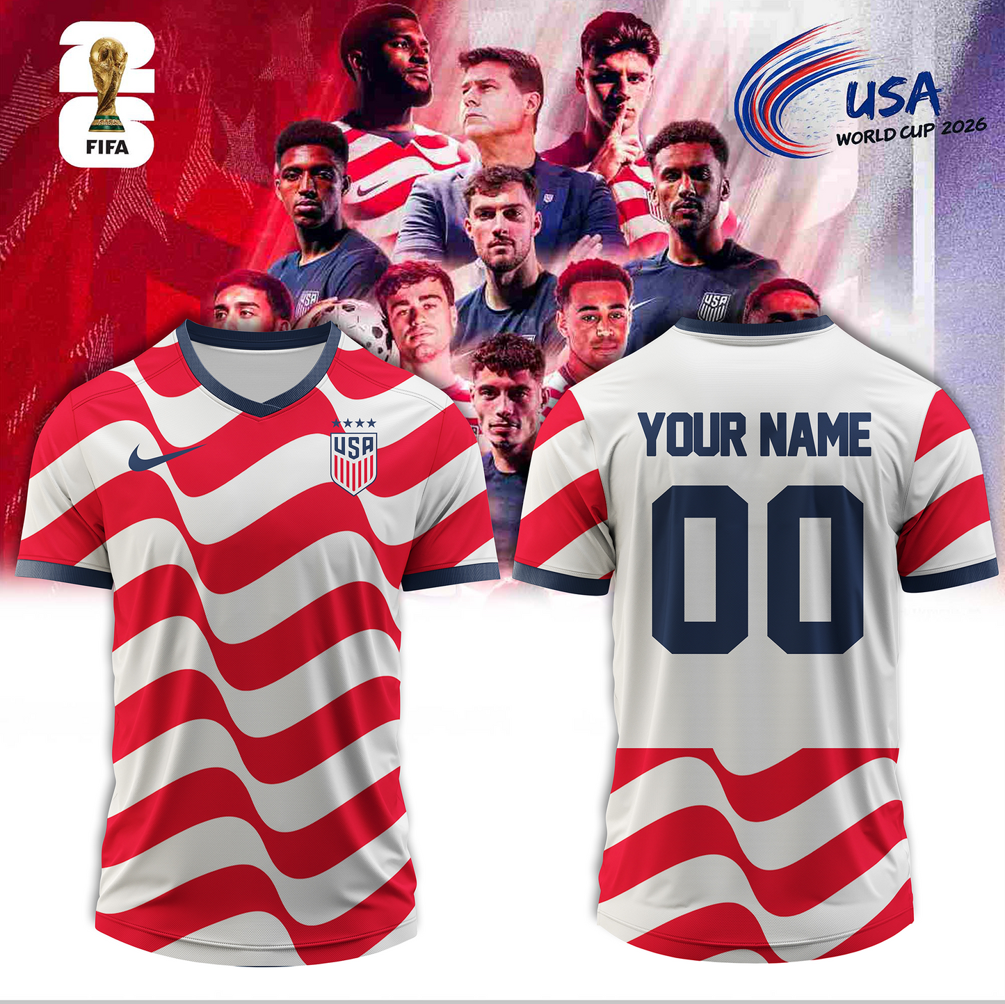 __United States World Cup 2026 – Limited Edition Home Jersey – Custom name
