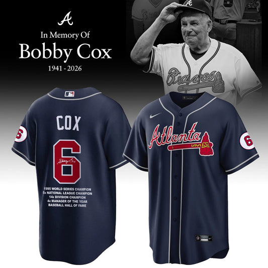 Atlanta Braves “Remembering Bobby Cox – The Legendary Manager” Jersey