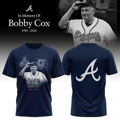 Atlanta Braves “Remembering Bobby Cox – The Legendary Manager” T-shirt