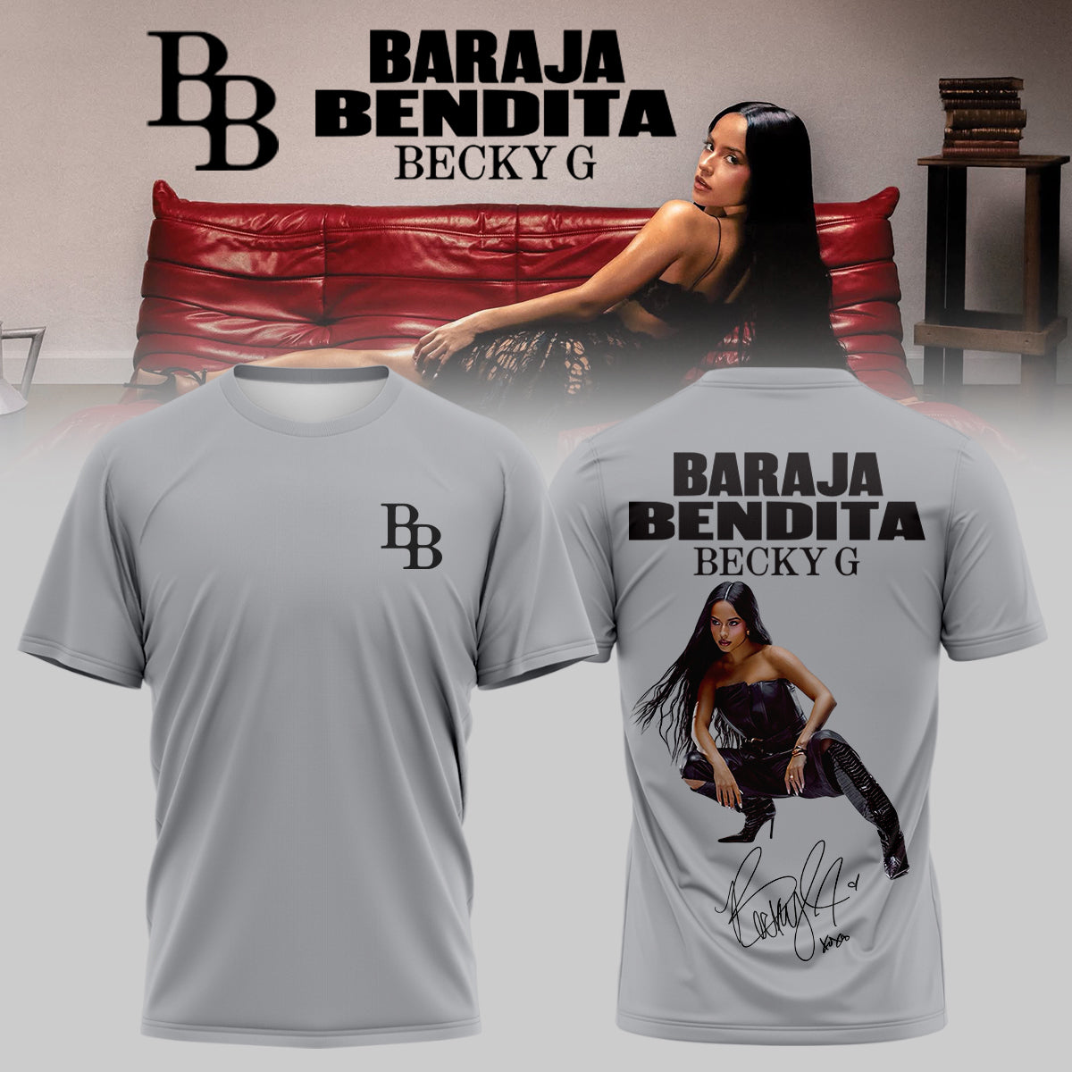 ..,Becky G – Baraja Bendita Signature Limited Edition T shirt