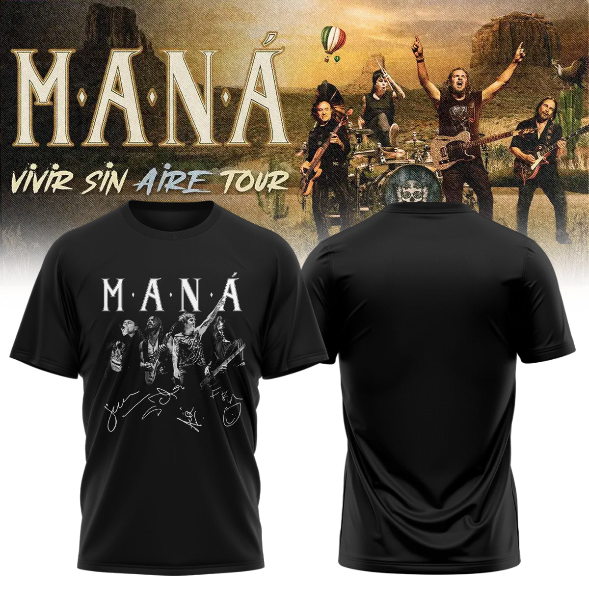 Maná “Vivir Sin Aire Tour” – Tshirt