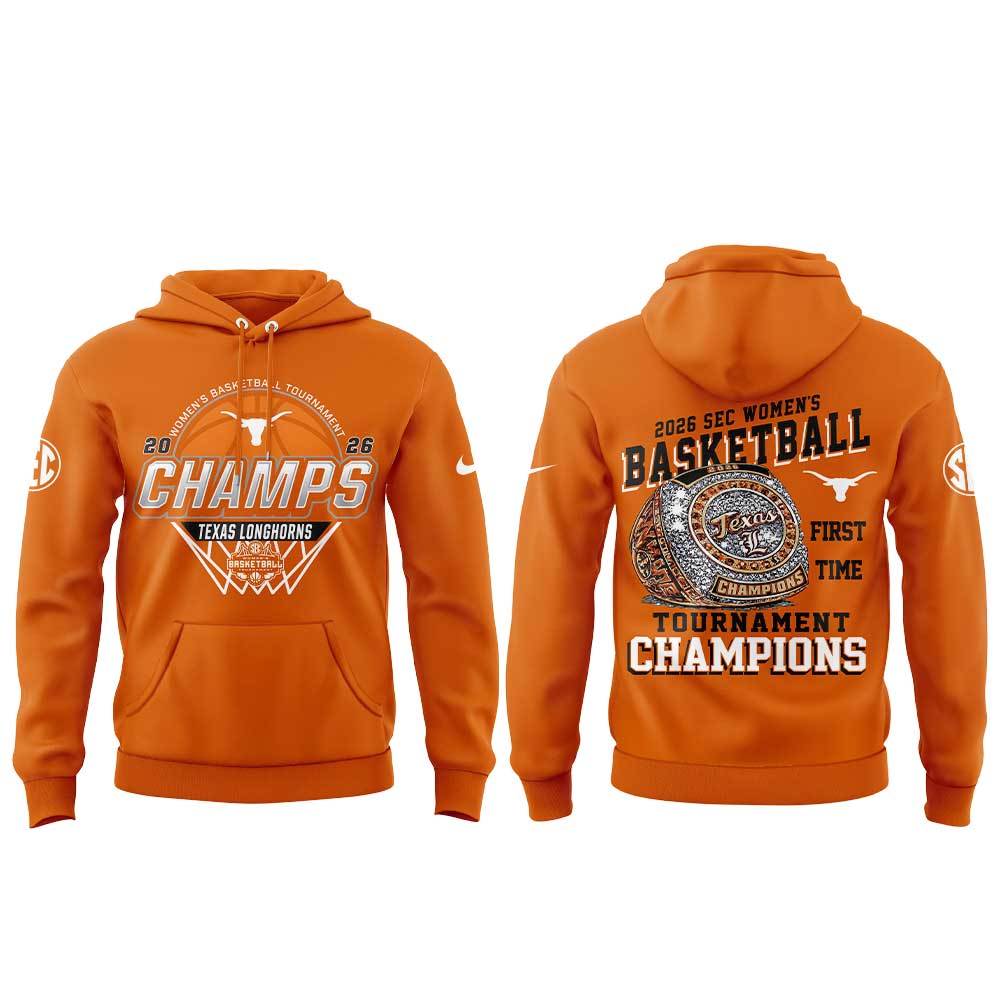 Texas Longhorns 2026 Women’s Basketball Tournament Champions Hoodie V2