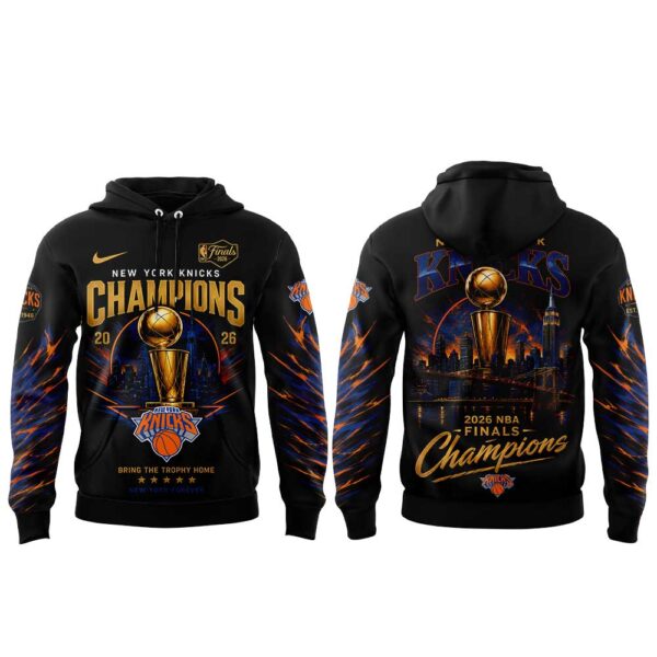 . NY Knicks Just Won 2026  Finals Champions Hoodie V3