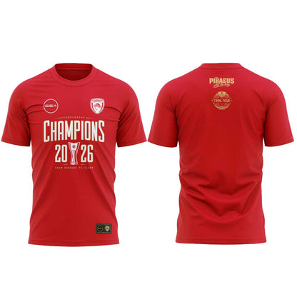 Olympiacos EuroLeague Champions 2026 Tee