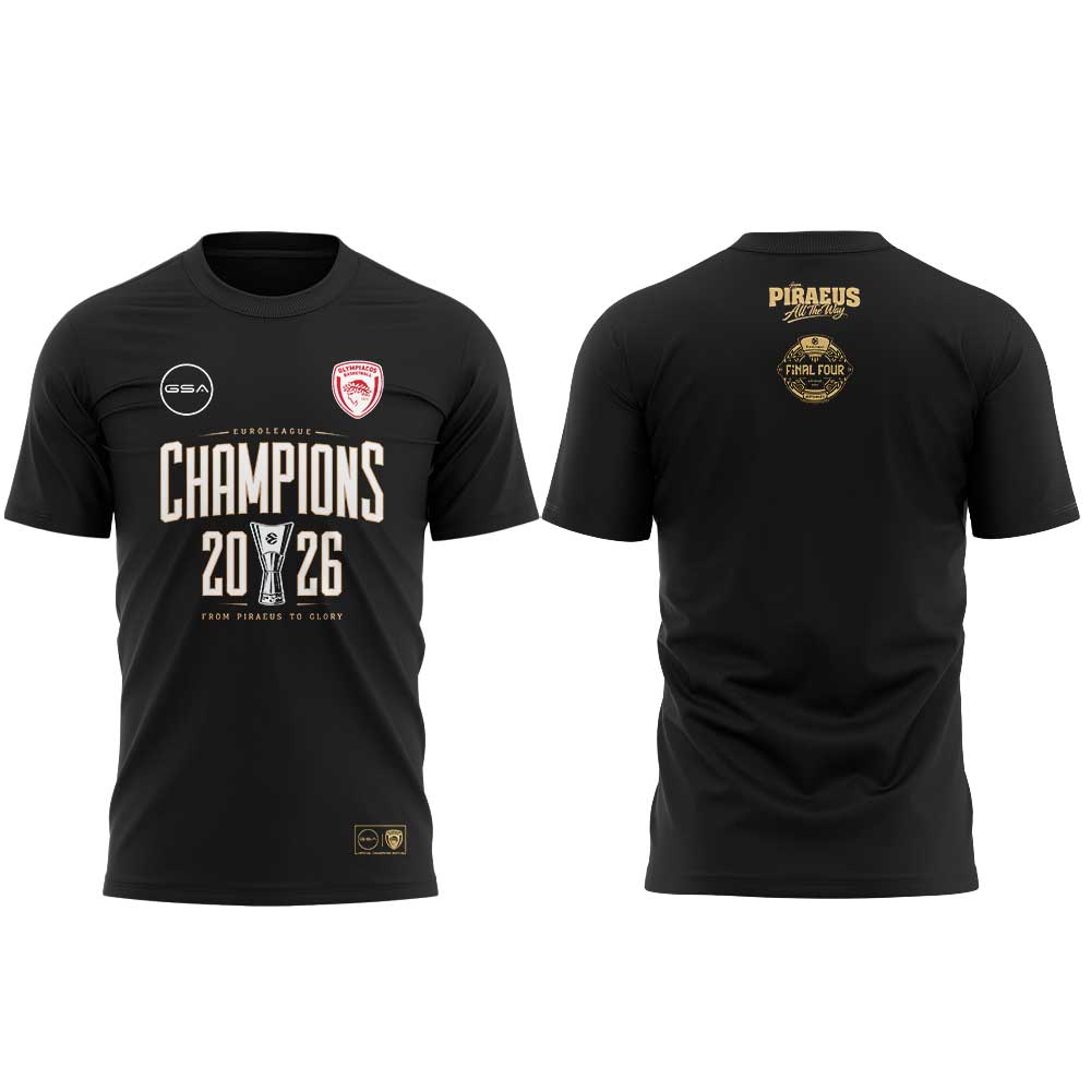 Olympiacos EuroLeague Champions 2026 Tee