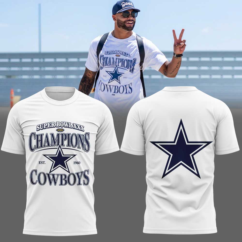 Special New Dallas Cowboys Super Bowl XXX Tshirt