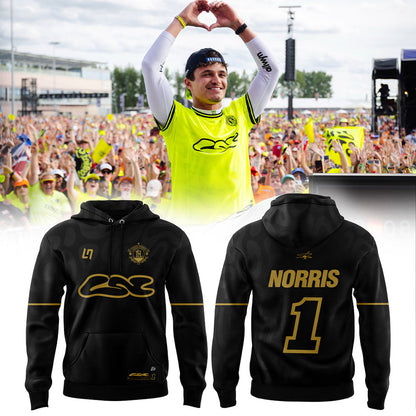 . McLaren F1 Team 2026 LANDO NORRIS GRANDSTAND LN1 Signature Hoodie Black