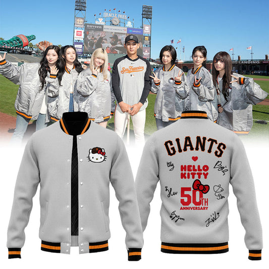 SF Giants x NMIXX Is Loving Their Time At Oracle Park Jacket