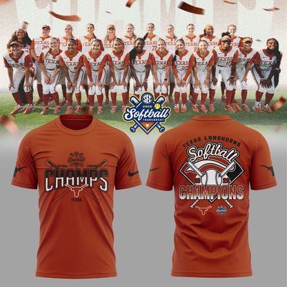Texas Longhorns 2026 Softball Tournament Champions Locker Room Shirt Orange