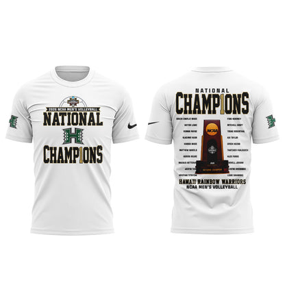 .The Hawaii Rainbow Warriors are your 2026 National Champions Shirt White