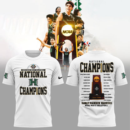 .The Hawaii Rainbow Warriors are your 2026 National Champions Shirt White