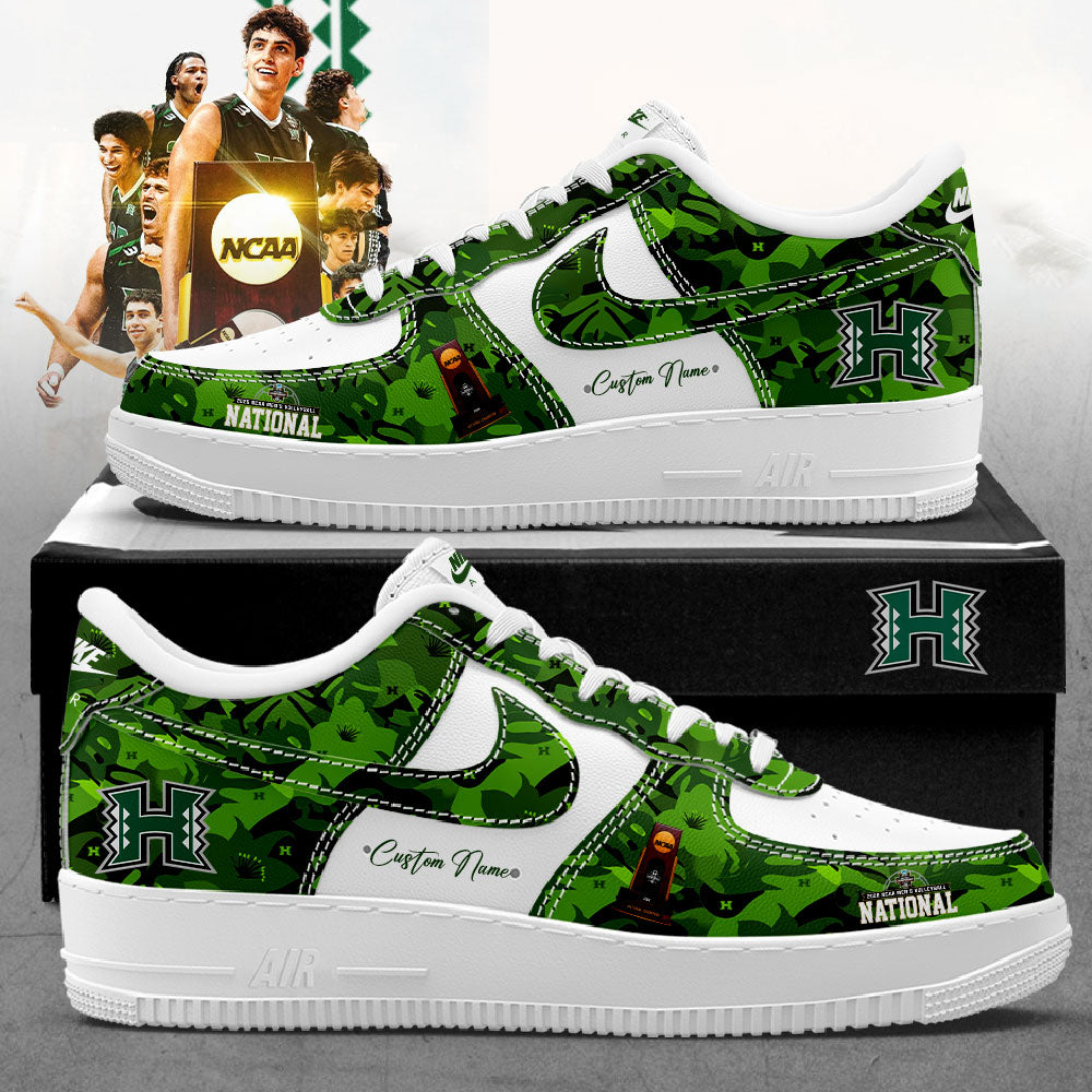 The Hawaii Rainbow Warriors are your 2026 National Champions Custom Name Shoes V3