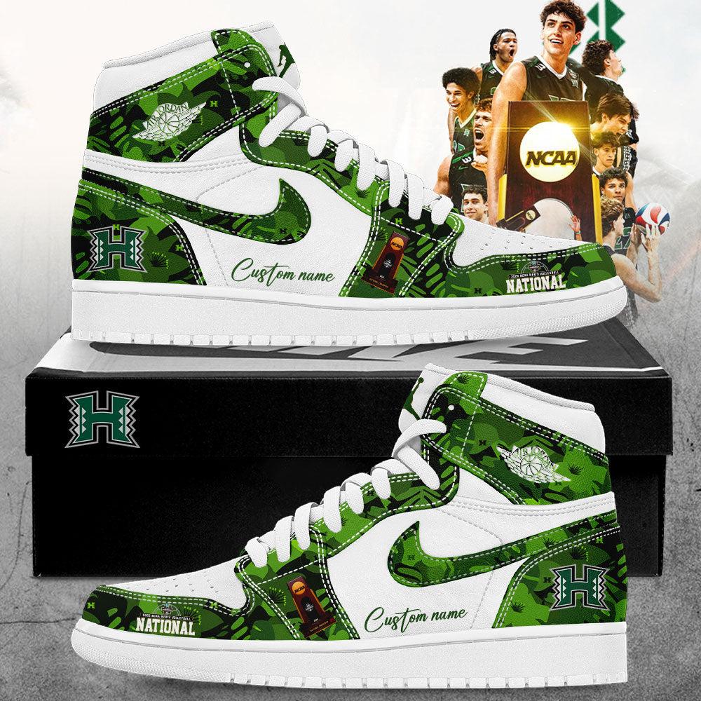 The Hawaii Rainbow Warriors are your 2026 National Champions Custom Name Shoes V3