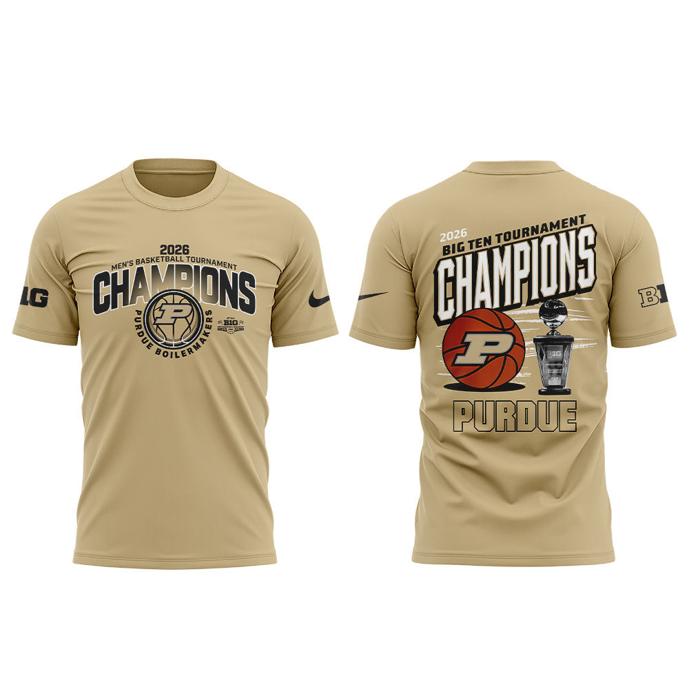 .Purdue Boilermakers 2026 Big Ten Men’s Basketball Tournament Champions Shirt
